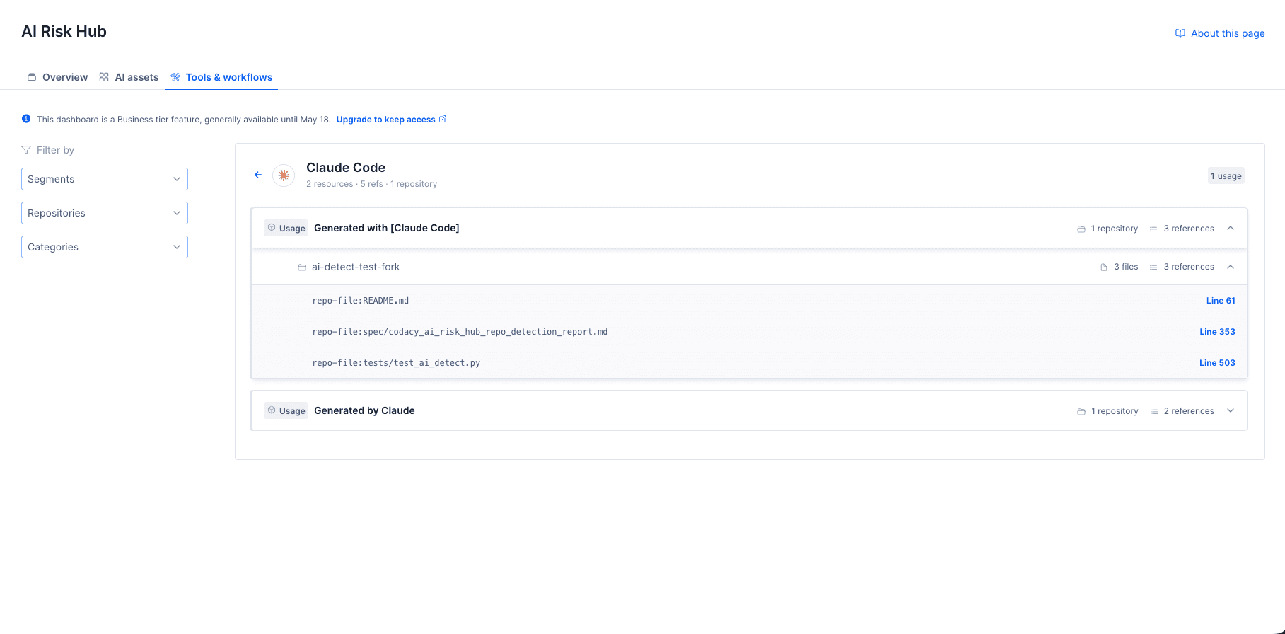 Tools & workflows detail